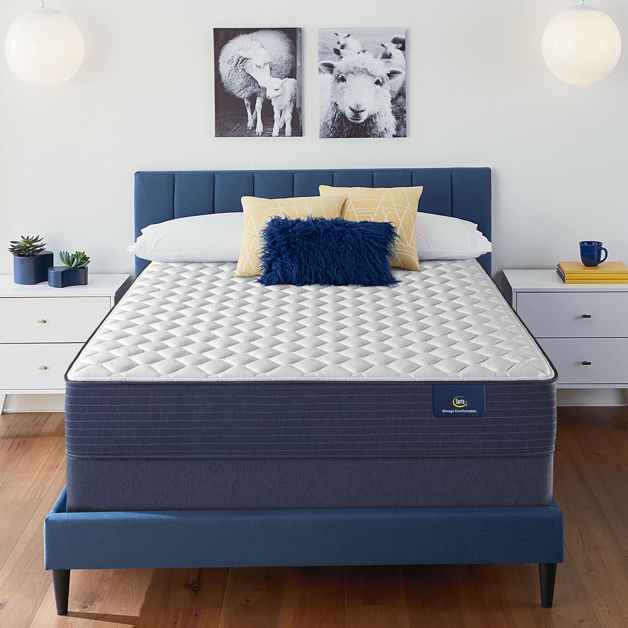 "Serta Clarks Hill 10.5"" King Firm Mattress with 805 Coil System Innerspring, FiberglassFree