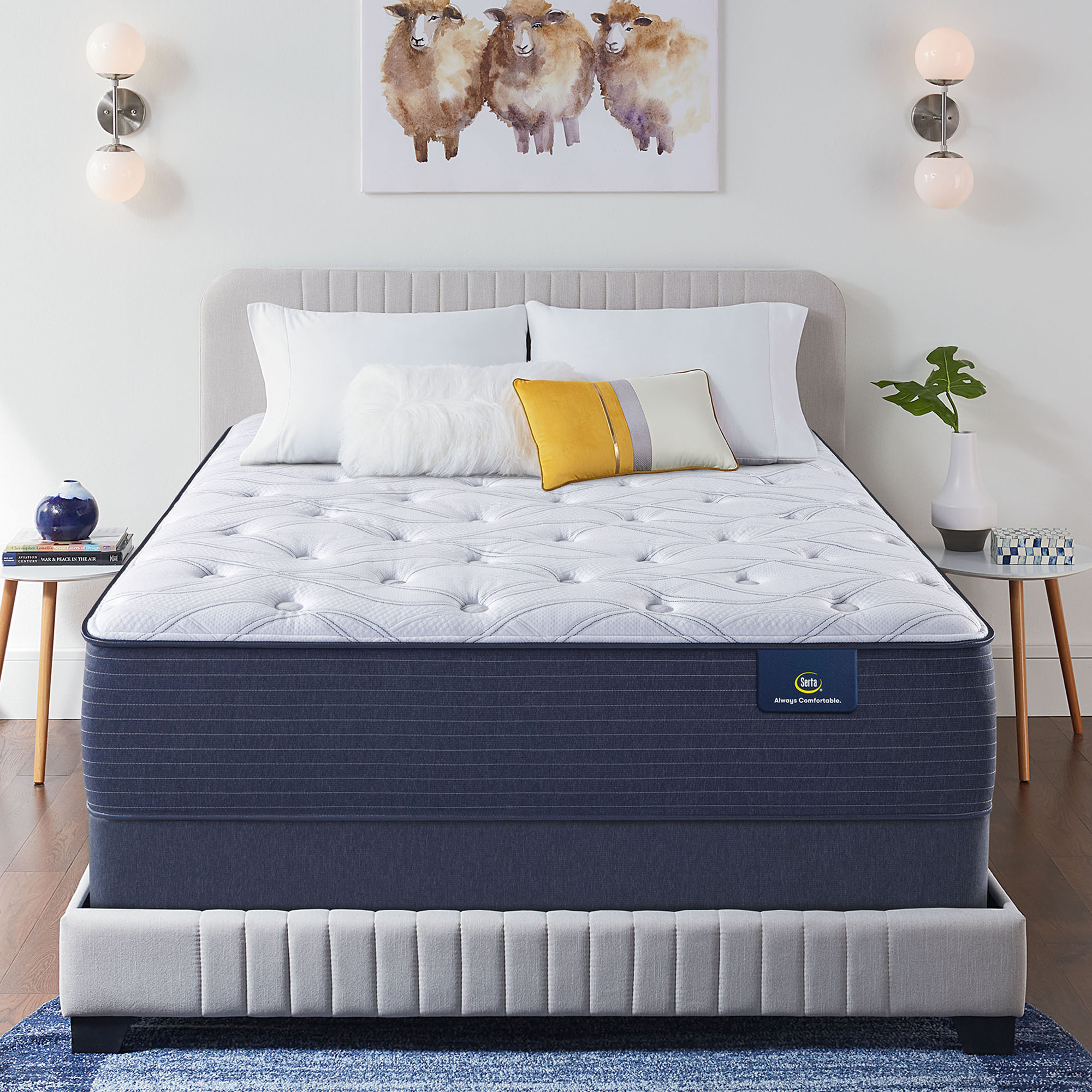 Beautyrest BR800 Medium Pillow Top Cal King Low Profile Mattress Set