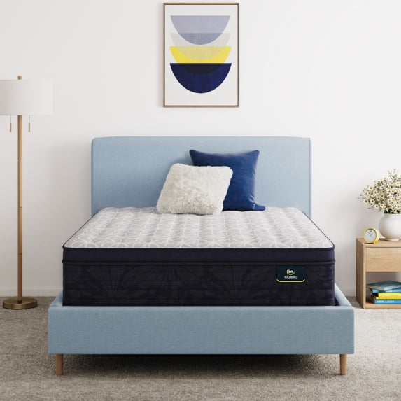 Serta 14.5" Full Mattress, Classic Clarks Hill Elite Ltd Plush Pillow Top, Innerpring Adult Mattress, Full Size Mattress, Adult Mattress