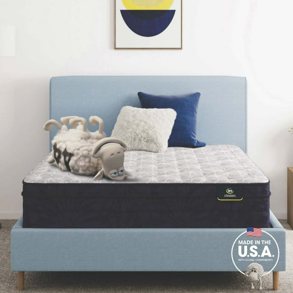 Serta Classic Clarks Hill Ltd 12.5" Plush Euro Top Queen Innerspring Adult Mattress