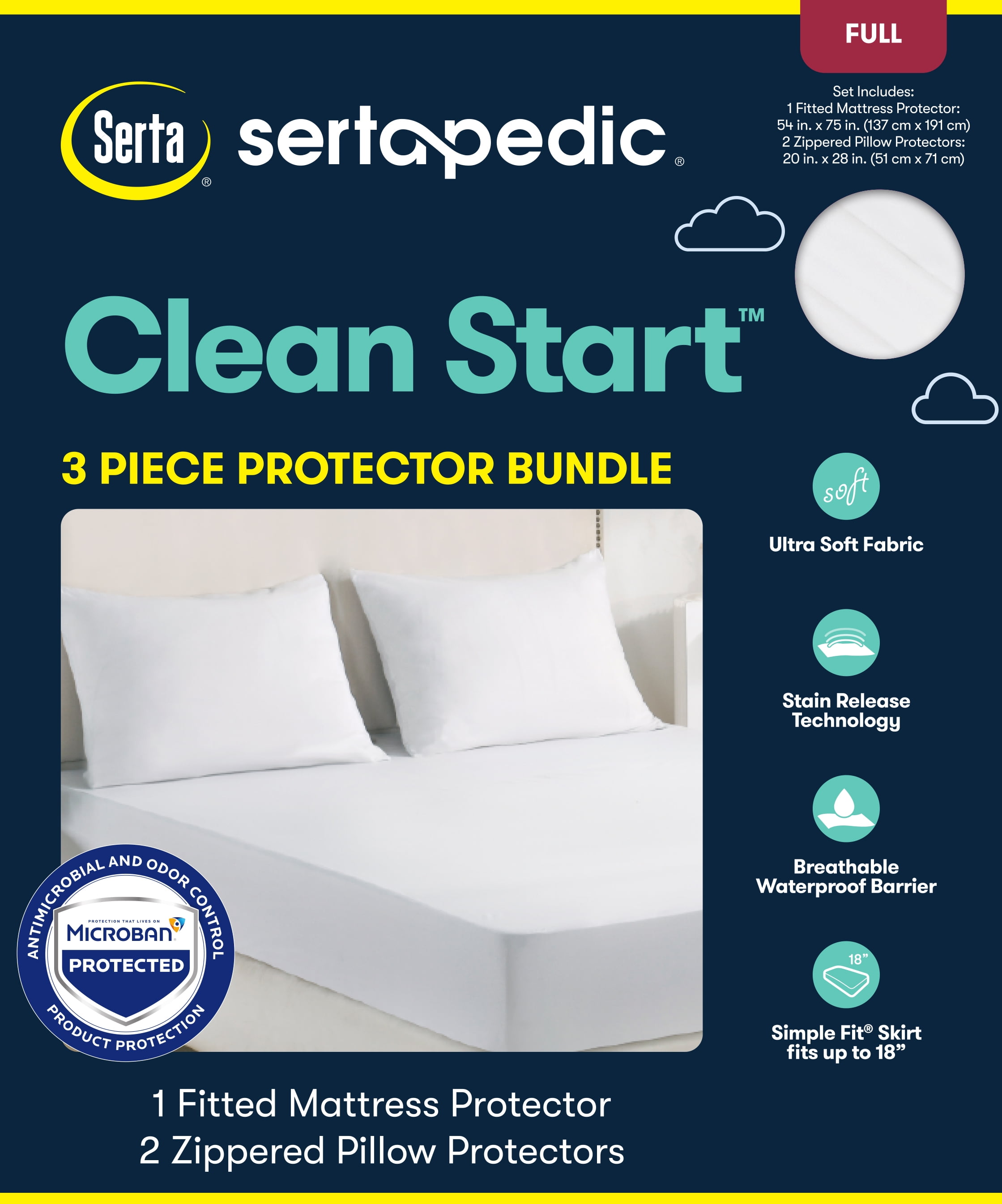 Serta Clean Start 3-Piece Mattress and Pillow Ghana Ubuy