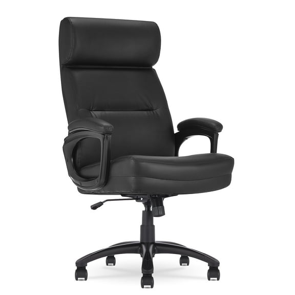 Serta Comfort Executive Big & Tall Ergonomic Office Chair Bonded Leather Black