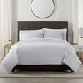 thumbnail image 1 of Serta Comfort Micro Chip Cotton Solid Duvet Set, Full/Queen, 1 of 5