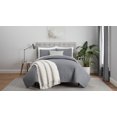thumbnail image 1 of Serta ComfortSure Pinsonic Quilt 3-Piece Bedding Set, Full/ Queen in Grey, 1 of 1