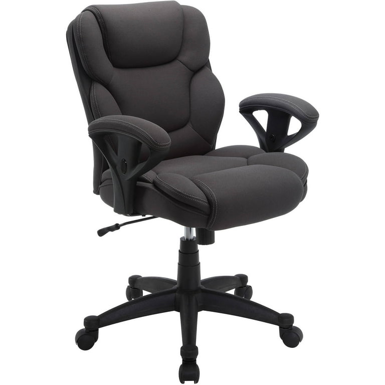 Serta Commercial Grade Task Office Chair Supports up to 300 lbs. Dark Gray