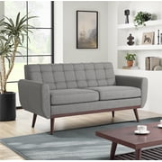 Serta Connor Modern Stationary Sofa, Grey Fabric