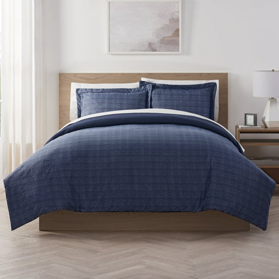 Serta Contemporary 85 Thread Count 4 Piece Bedding Sets, Full/Queen