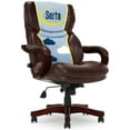 thumbnail image 1 of Serta Conway Big & Tall Office Chair, Ergonomic Adjustable Lumbar, Semi Plush Cushion, Body Pillows, Brown, 1 of 11