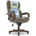 thumbnail image 1 of Serta Conway Big and Tall Executive Office Chair with Wood Accents Gray, 1 of 7