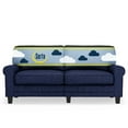 thumbnail image 1 of Serta Copenhagen 73" Rolled Arm Sofa with Removable Covers Navy Blue, 1 of 16