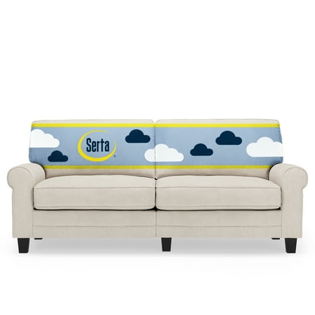 Serta - Copenhagen 3-Seat Fabric Sofa - Cream