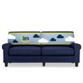 thumbnail image 1 of Serta Copenhagen 78" Rolled Arm Sofa with Removable Covers Navy Blue, 1 of 16