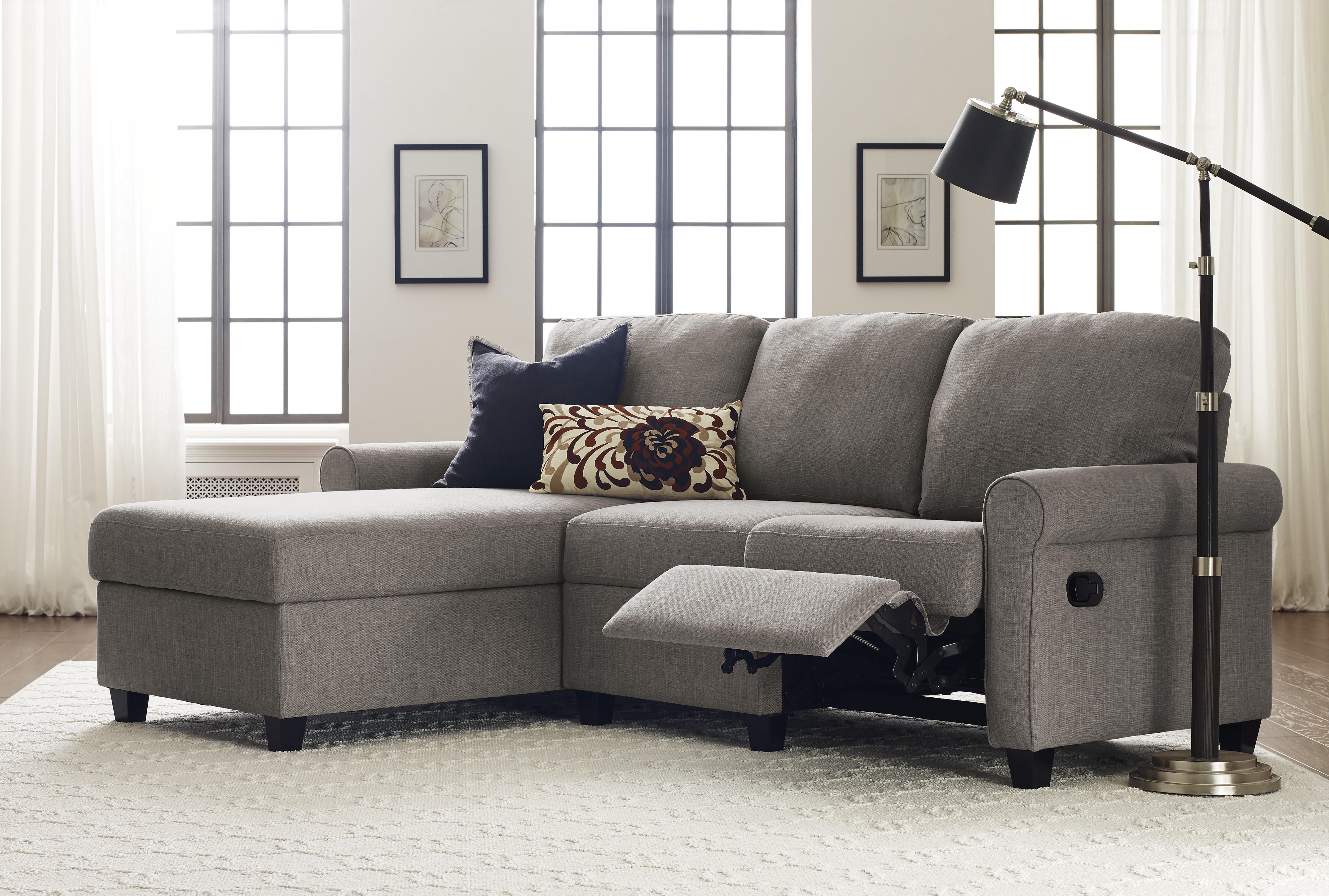 Serta copenhagen reclining sectional with left storage chaise deals