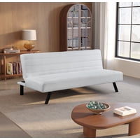 Serta Danbury Modern Twin Futon, Ivory Woven Fabric Deals