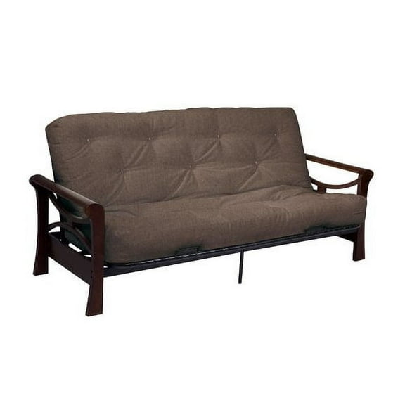 Serta Diablo Dark Cocoa sofa w/ Cypress deco fabric futon