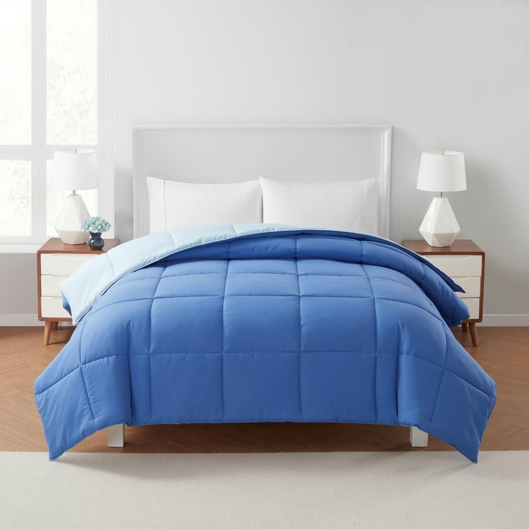 Serta Down Alternative Comforter Blue, Full/Queen
