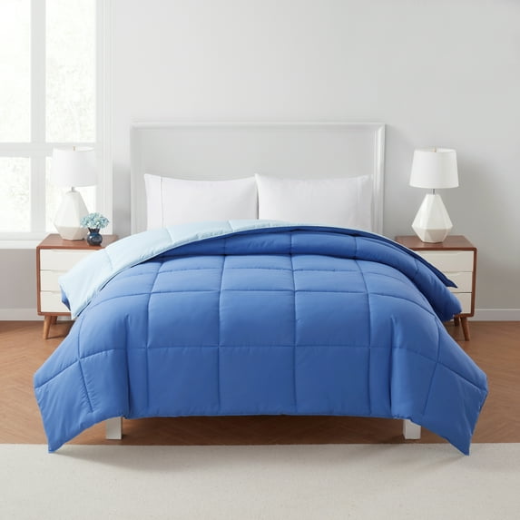 Serta Down Alternative Comforter Blue, King