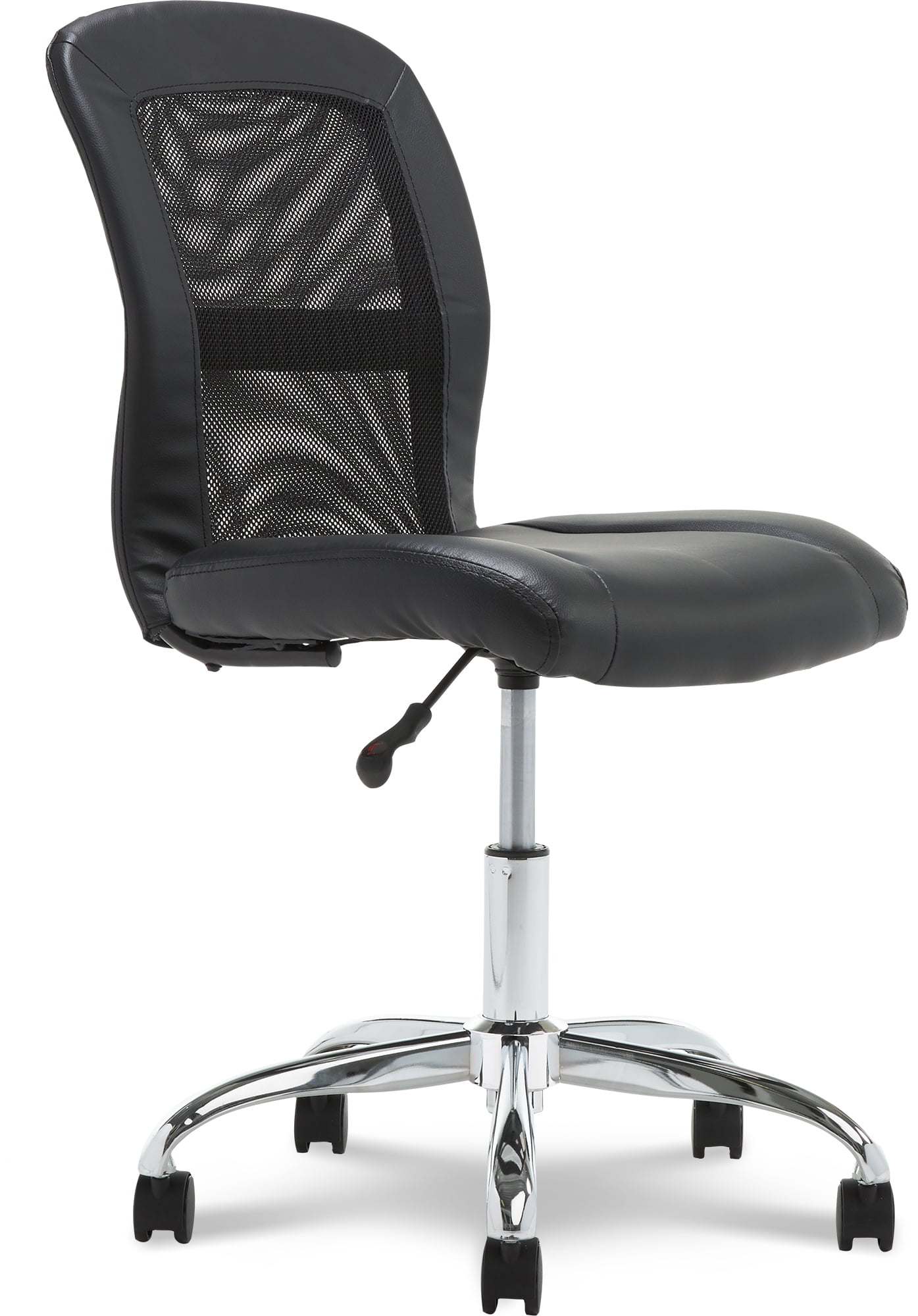 Serta Essential Armless Desk Chair with Breathable Lightweight Mesh Back Black