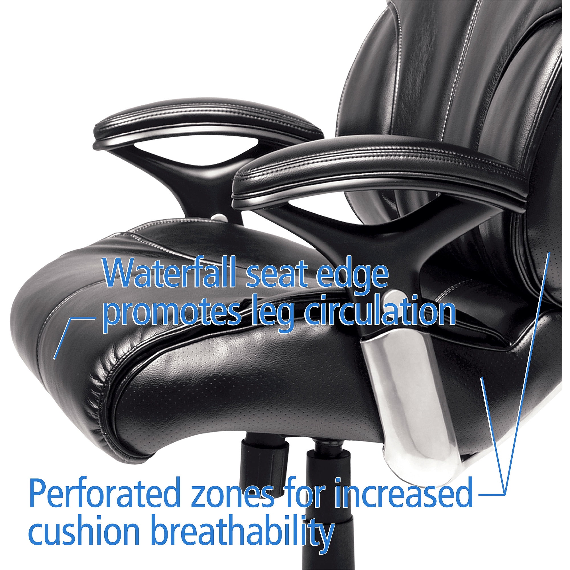 Serta Executive Big and Tall Commercial Quality Bonded Leather Office