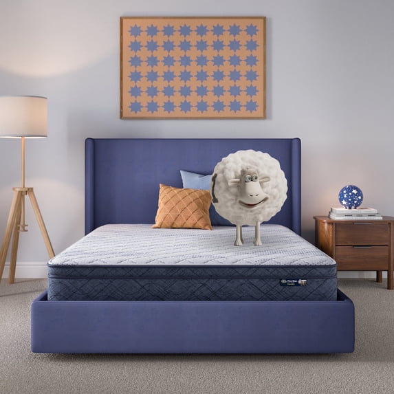 Serta 10" Twin Mattress, Five Star Mattress, Plush Pillow Top, Innerspring Adult Sertapedic, Hybrid, Mattress in a Box, Twin Size Mattress