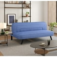 thumbnail image 1 of Serta Fletcher Modern Twin Futon, Blue Woven Fabric, 1 of 11
