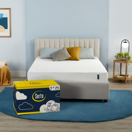 Serta - For Ewe 7" Medium Firm Memory Foam Mattress - Full - White