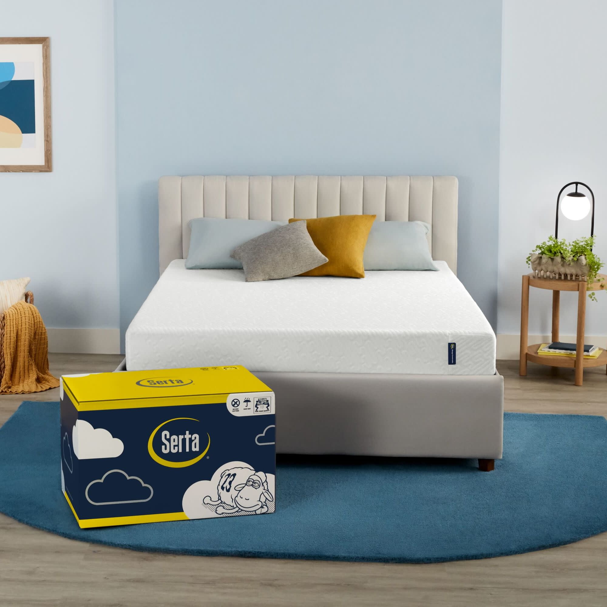 Serta For Ewe 7" Medium Firm Memory Foam Mattress King; Fiberglass