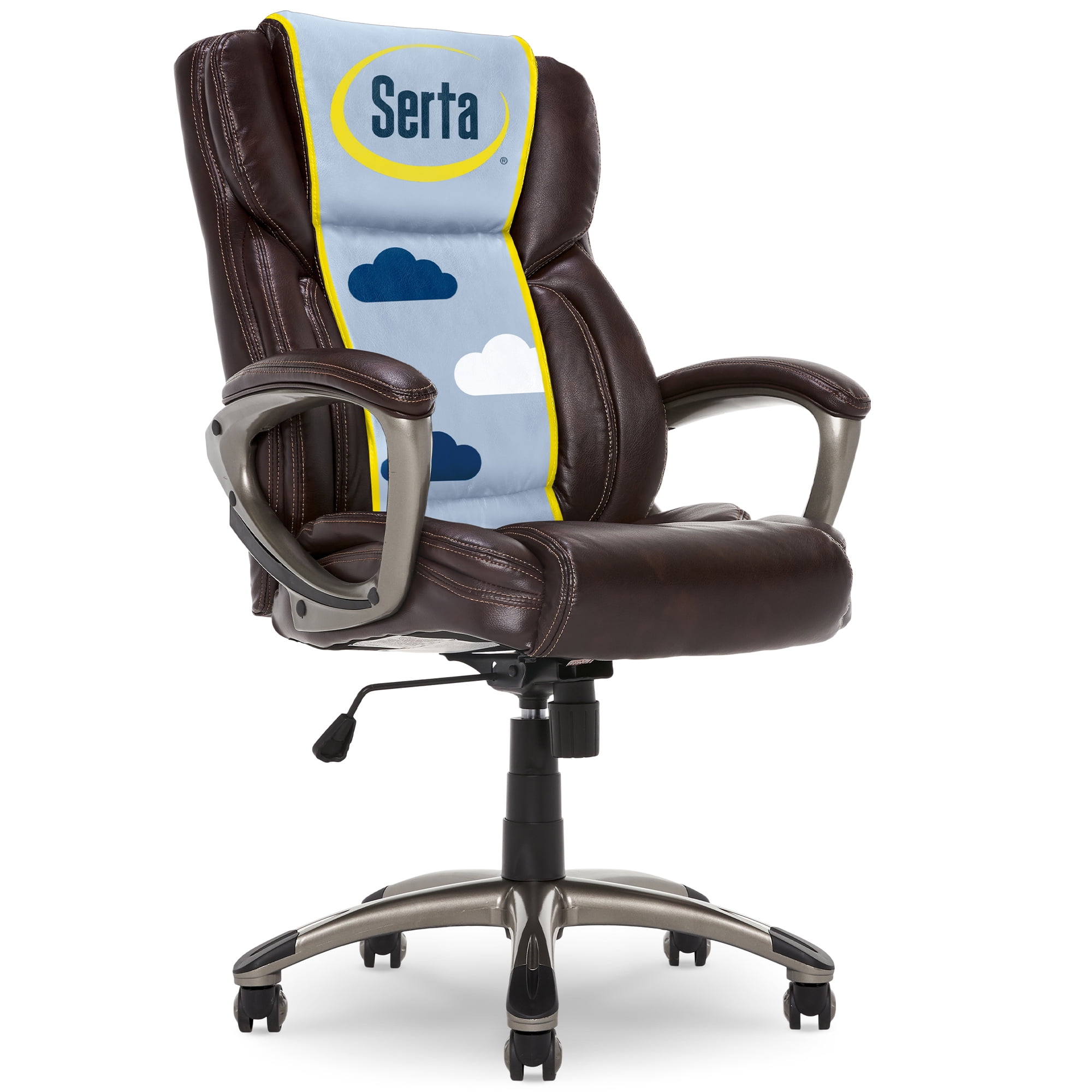 Biscuit Brown Bonded Leather High Back Executive Swivel Chair
