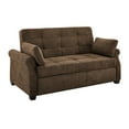 thumbnail image 1 of Serta Haiden Modern Upholstered Sleeper Sofa, Dark Brown, 1 of 8