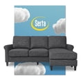 thumbnail image 1 of Serta Harmon Roll Arm Sectional Dark Gray, 1 of 13