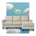 thumbnail image 1 of Serta Harmon Roll Arm Sectional Light Gray, 1 of 12