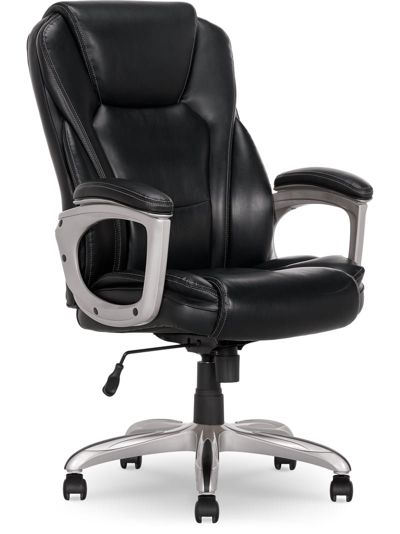 Serta Heavy-Duty Bonded Leather Commercial Office Chair, 350 lb
