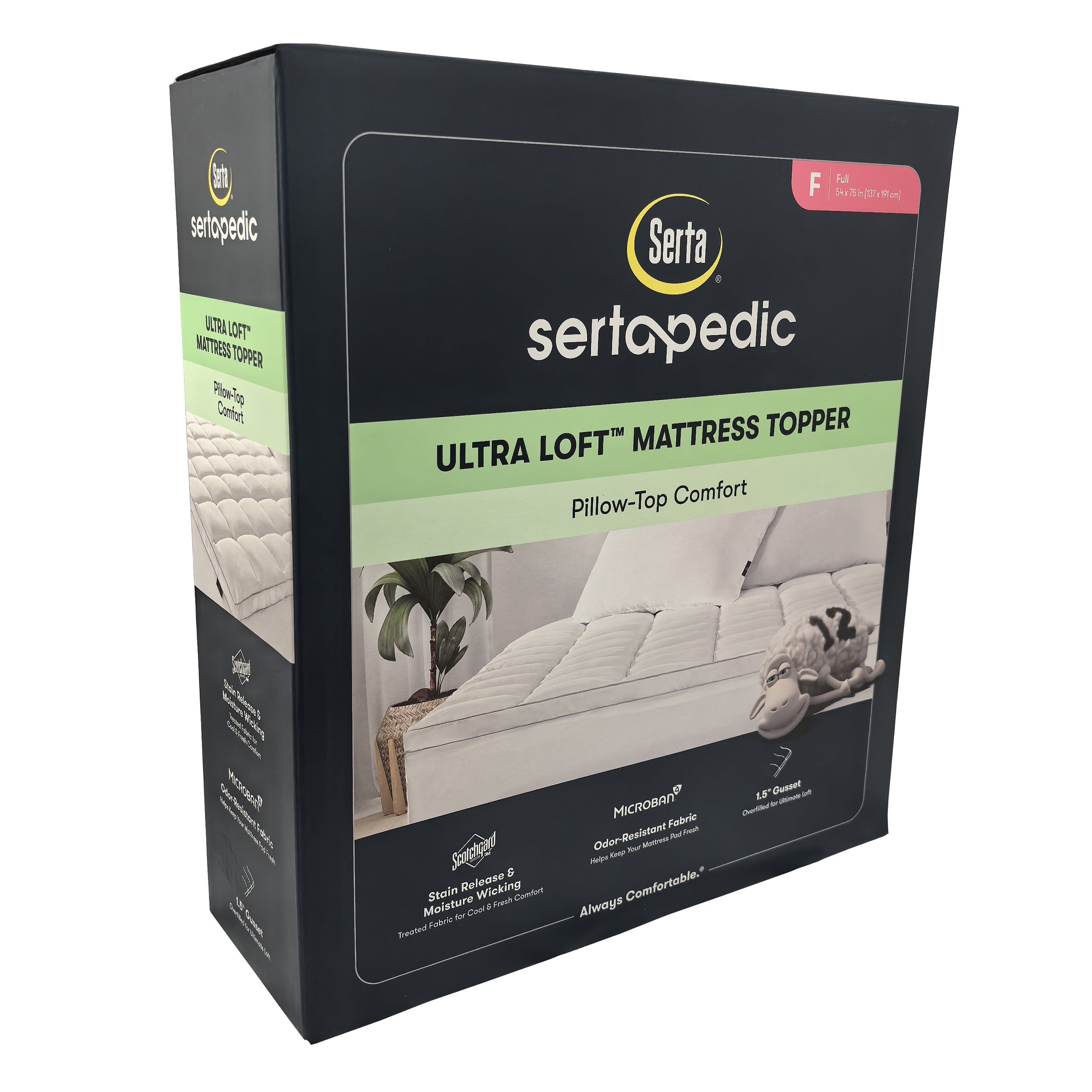 Sertapedic Ultra Loft Mattres Topper, Full