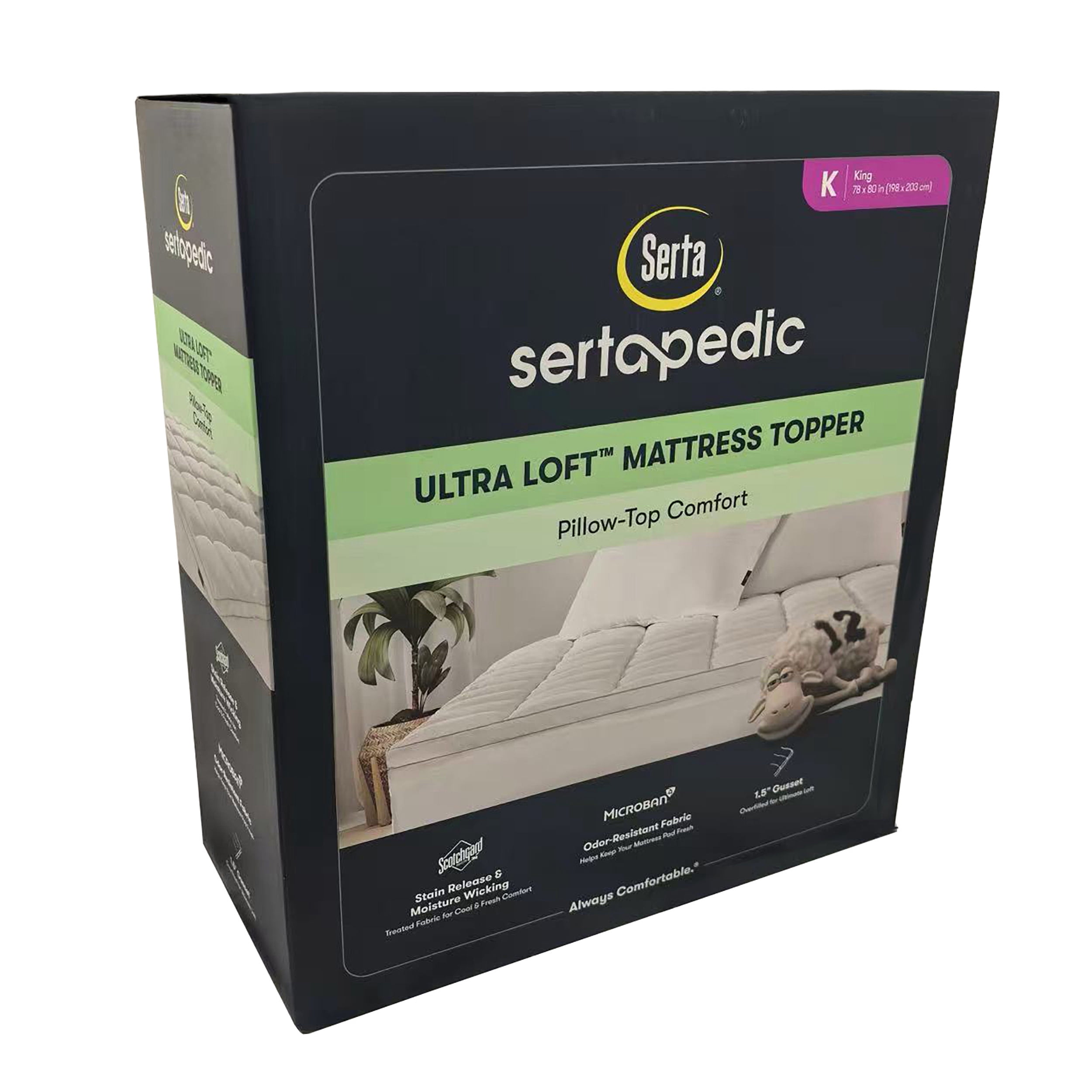 Sertapedic Ultra Loft Mattres Topper, King