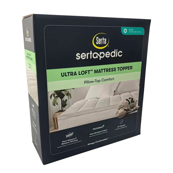 Sertapedic Ultra Loft Mattres Topper, Queen