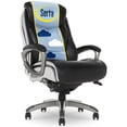 thumbnail image 1 of Serta Lautner Executive Office Chair, SmartLayers™ and ComfortCoils® Technology, Adjustable Lumbar, Black & White, 1 of 15