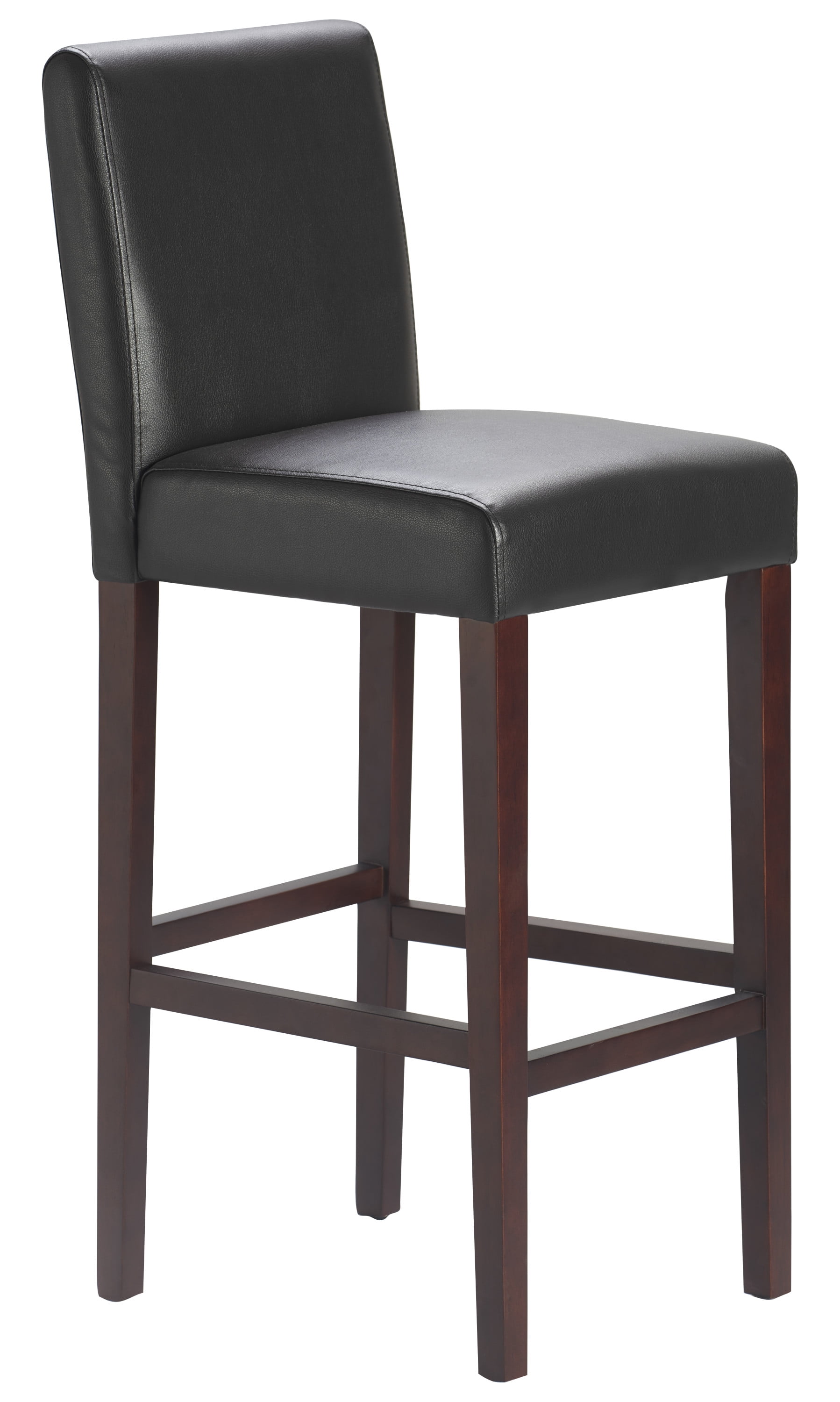 Serta Liam 29.5" Leather Bar Stool Set of 2 Chocolate Dark Brown