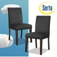thumbnail image 1 of Serta Liam Parsons Upholstered Accent Dining Room Chair Set of 2 Charcoal Gray, 1 of 7