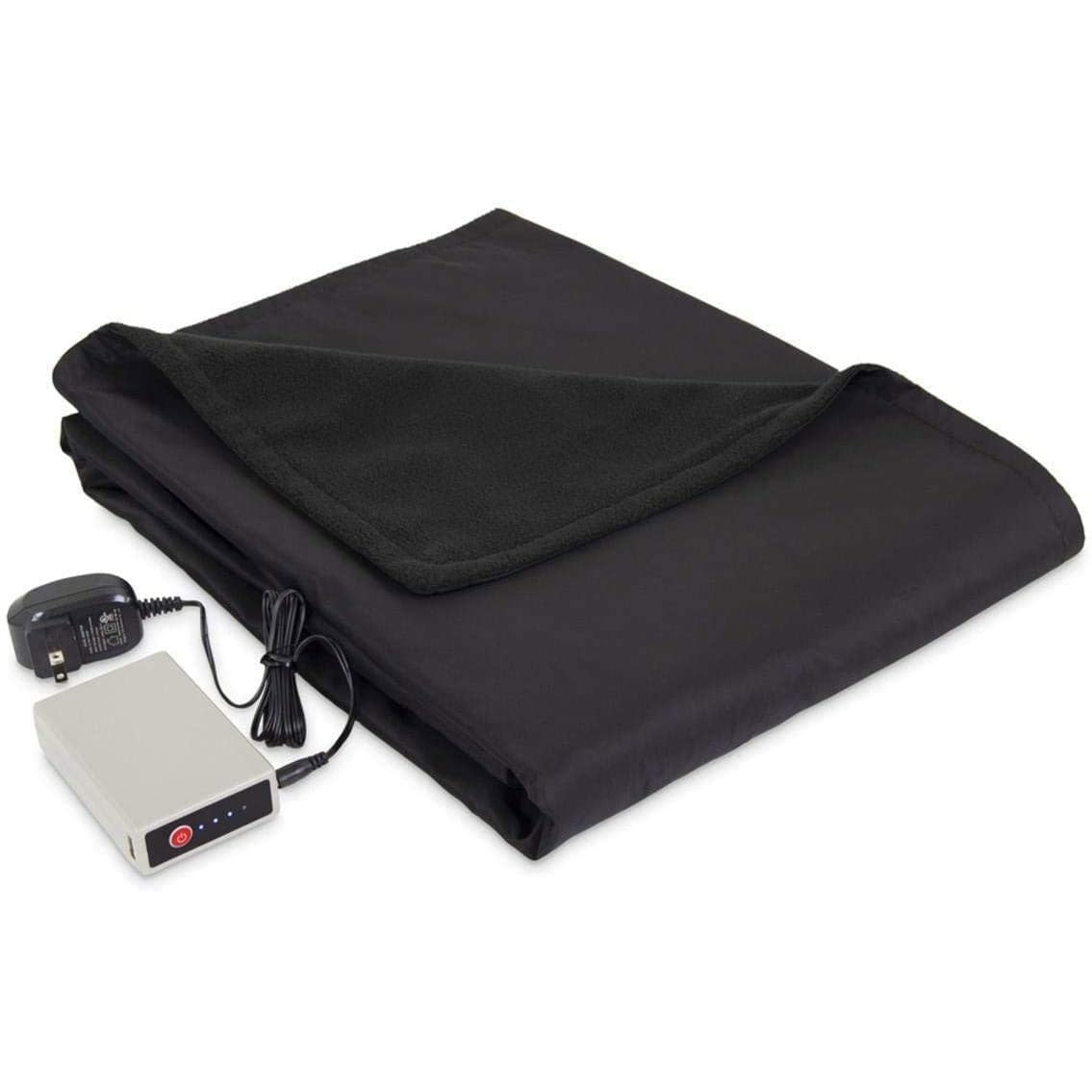 Serta MicroFleece Battery Electric Heated Warming Throw Blanket Navy Blue -  Walmart.com