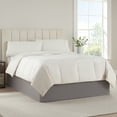 thumbnail image 1 of Serta Modern Solid Bed Skirt, Dust Ruffle with 13 Inch Drop, Machine Washable, Twin 39 in W x 75 in L, Dark Grey, 1 of 4