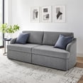 thumbnail image 1 of Serta Moreland Convertible Sofa in Gray Fabric Upholstery, 1 of 12