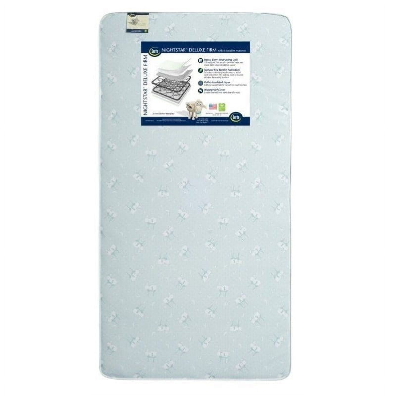 Serta Nightstar Deluxe Firm Crib Mattress in Aqua Walmart