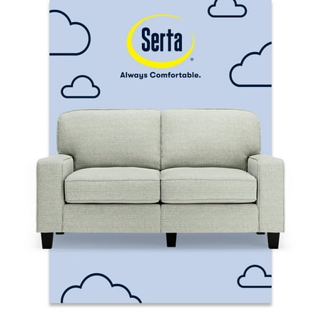 Serta - Palisades 61" Loveseat - Light Gray