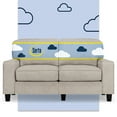 thumbnail image 1 of Serta Palisades 61" Track Arm Sofa, Easy Care Polyester, Loveseat or Couch for Small Spaces, Light Gray, 1 of 16