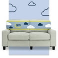 thumbnail image 1 of Serta Palisades 61" Track Arm Sofa Loveseat with Removable Covers Pebble Gray, 1 of 16