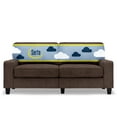 thumbnail image 1 of Serta Palisades 73" Track Arm Sofa, Easy Care Polyester, Loveseat or Couch for Small Spaces,  Dark Brown, 1 of 17