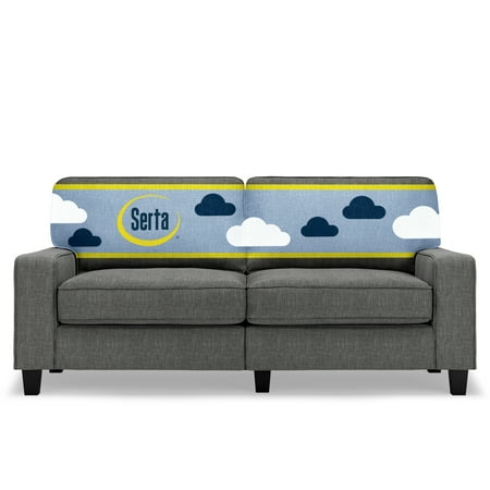Serta - Palisades Modern 3-Seat Fabric Sofa - Gray