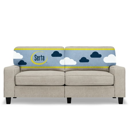 Serta - Palisades Modern 3-Seat Fabric Sofa - Light Gray