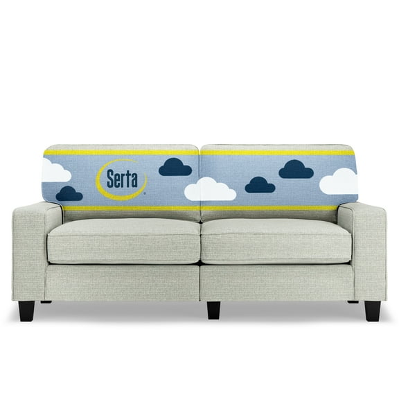 Serta Palisades 73" Track Arm Sofa with Removable Covers Pebble Gray