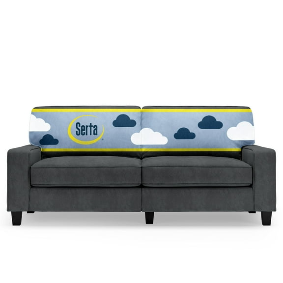 Serta Palisades 78" Track Arm Sofa with Removable Covers Charcoal